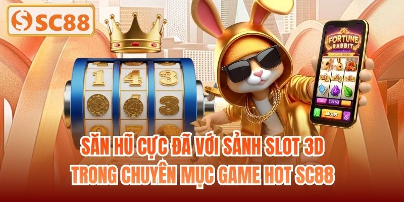 Săn hũ cực đã với sảnh slot 3D trong chuyên mục game hot SC88