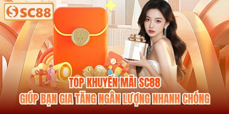 Top khuyến mãi SC88 giúp bạn gia tăng ngân lượng nhanh chóng
